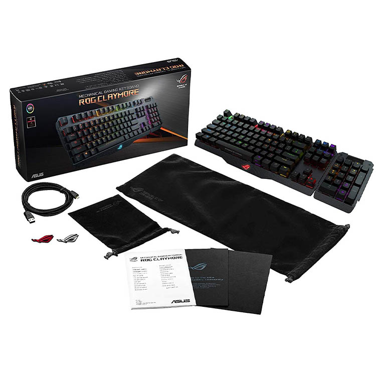 خرید کیبورد گیمینگ ASUS ROG Claymore RGB Mechanical Gaming Keyboard - سوییچ قرمز